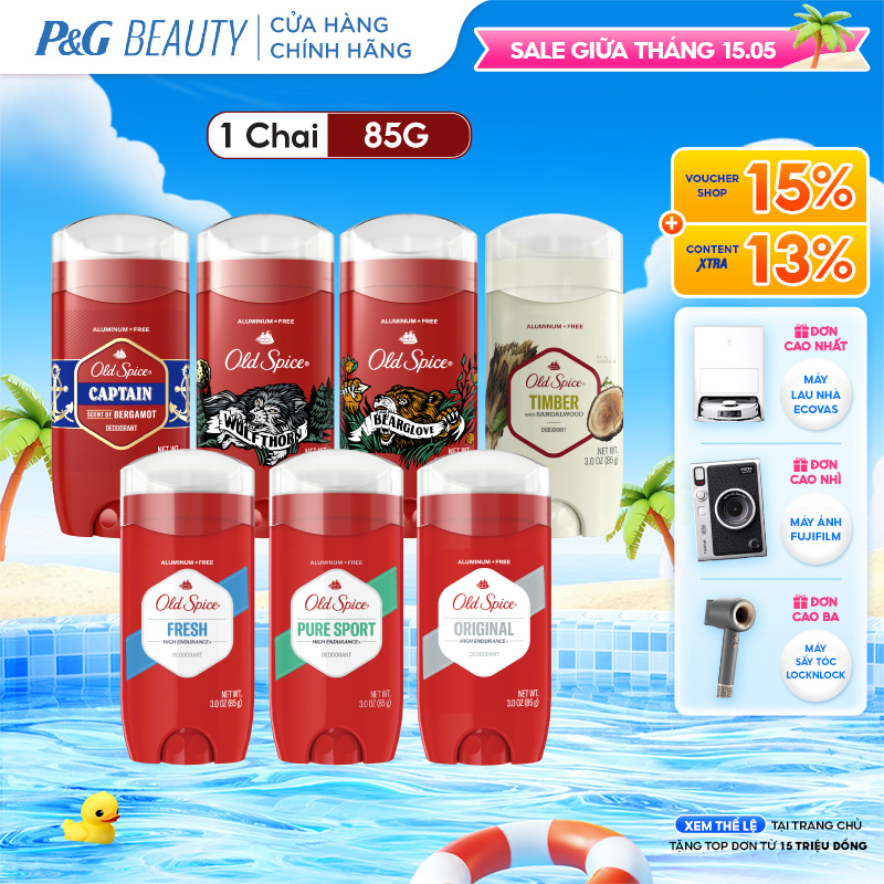Ảnh Sáp Khử Mùi Old Spice nhiều mùi hương 85g (Sáp xanh) 1