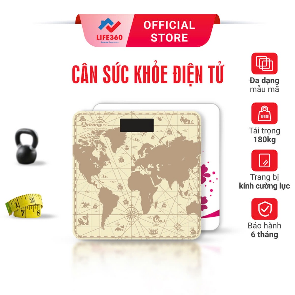 Ảnh Cân Điện Tử Sức Khỏe ArirangLife, Cân Điện Tử Thông Minh- Hàng Chính Hãng Bảo Hành 6 Tháng 1