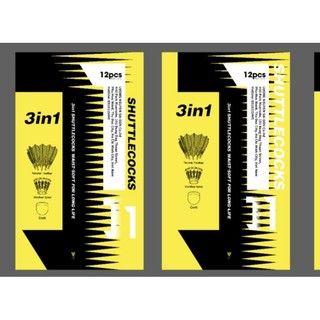 Cầu lông J1 3in1 Vàng, tốc độ 74, lông Ngỗng
