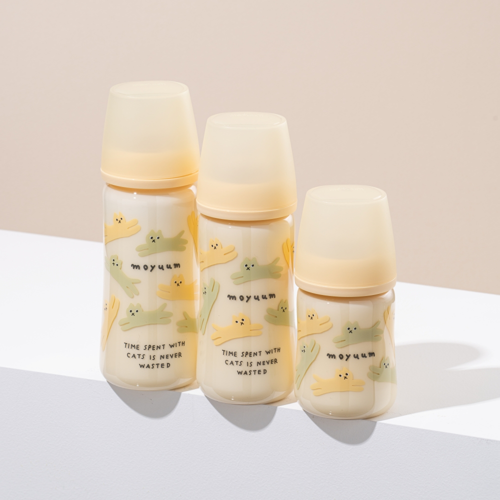 Ảnh Thế hệ 3 - Bình sữa PPSU Moyuum - Mẫu mèo - 170ml - Kèm núm 1 (1m+) 3