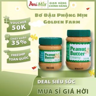 Bơ Đậu Phộng Mịn Golden Farm (Hộp 340g & 510g)