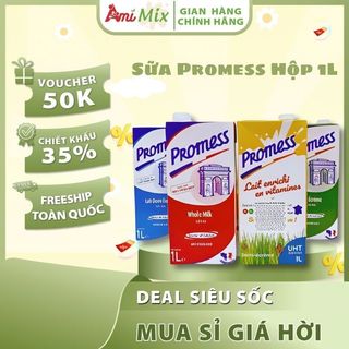 Sữa Tươi Pháp Promess (Hộp 1L) - Nguyên Chất, Dinh Dưỡng