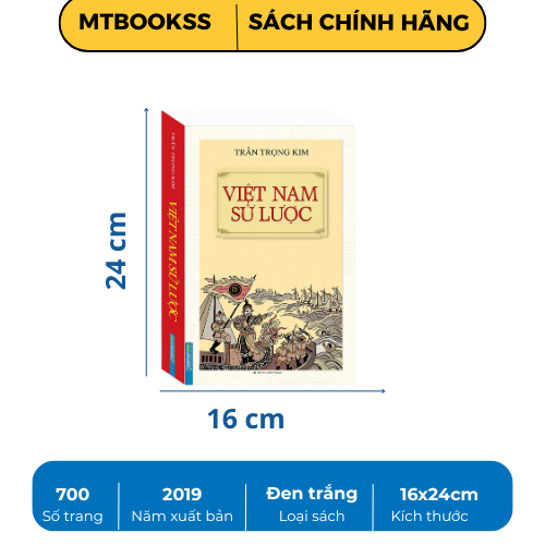 Ảnh Sách - Việt Nam Sử Lược (bìa mềm) 2