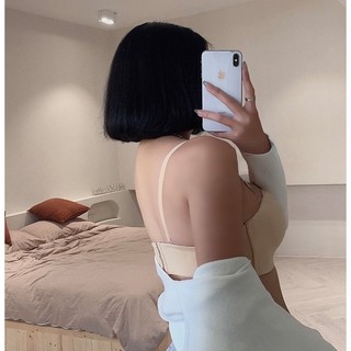 Áo lót (A6) - Áo lót su cúp chống tuột định hình nâng ngực cup ngang