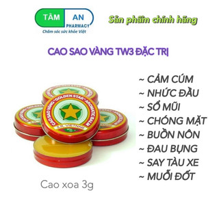 Cao sao vàng VIỆT NAM_ Dược phẩm Tw3 lọ 3gr