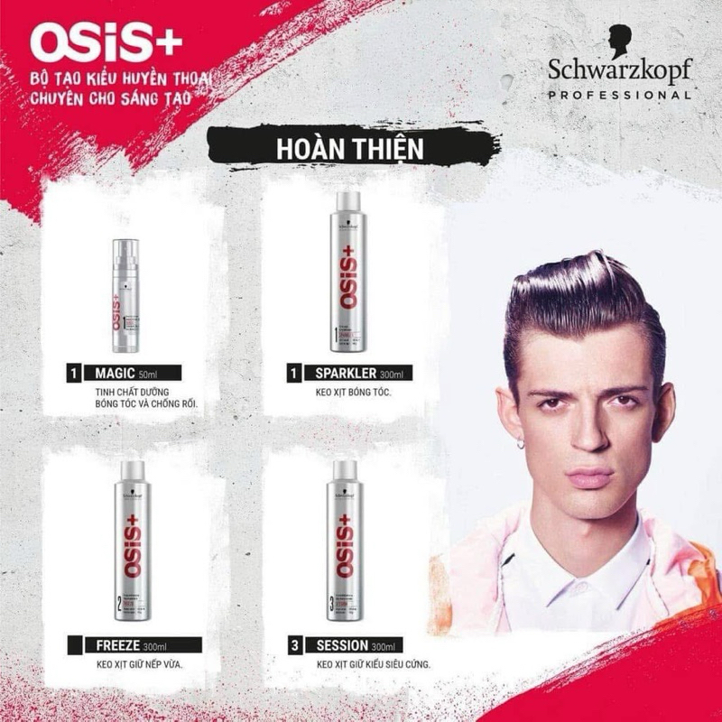 [ Chính Hãng ] Gôm Xịt Giữ Nếp Osis+ 2 300Ml
