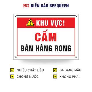 Biển báo CẤM BÁN HÀNG RONG D181