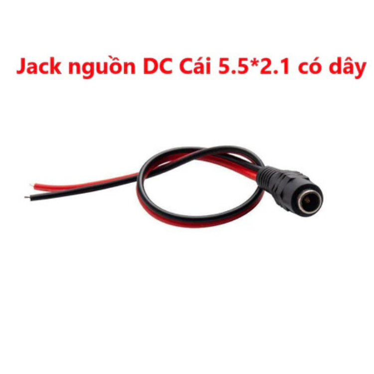 Dây nguồn DC có jack Đực, Cái 5.5*2.1mm dùng cho mạch điện tử, đèn LED
