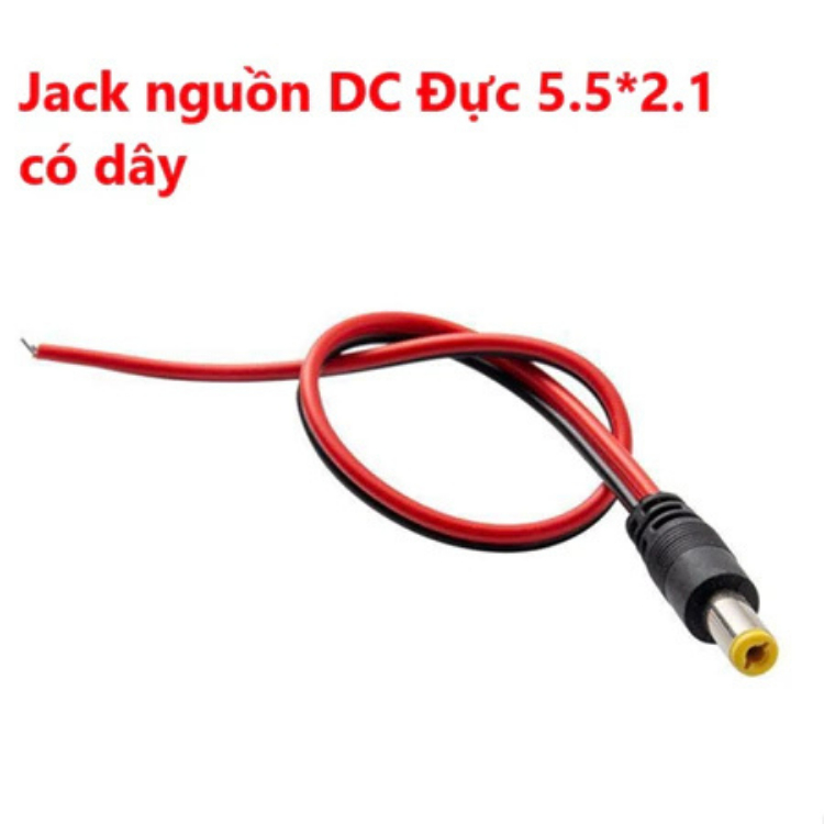 Dây nguồn DC có jack Đực, Cái 5.5*2.1mm dùng cho mạch điện tử, đèn LED