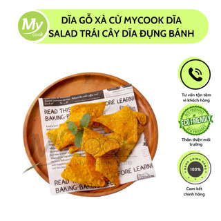 Dĩa gỗ khay gỗ tròn MyCook đựng đồ ăn, trái cây, mâm gỗ decor chụp ảnh nhiều kích thước