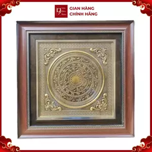 Tranh Đồng Mặt Trống Đồng - Đồ Đồng Cao Cấp - Cửu Diệu Thiên - ĐT015