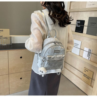 Balo nữ thời trang - balo mini size 22cm chất da nhung kèm móc khóa thời trang Hàn Quốc - BI010