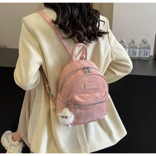 Balo nữ thời trang - balo mini size 22cm chất da nhung kèm móc khóa thời trang Hàn Quốc - BI010