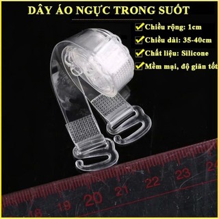 Dây áo ngực trong suốt sợi dẹt và sợi bún