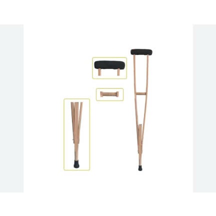 Nạng chống nách bằng gỗ, nạng tập đi bằng gỗ