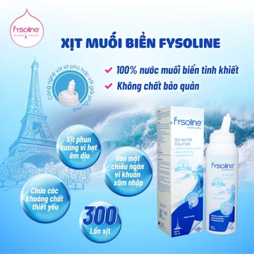 Dung Dịch Xịt Mũi Nước Muối Biển Đẳng Trương Trẻ Em Fysoline Isotonic Spray (Pháp) – Vệ Sinh, Cấp Ẩm, Giảm Sổ, Nghẹt Mũi