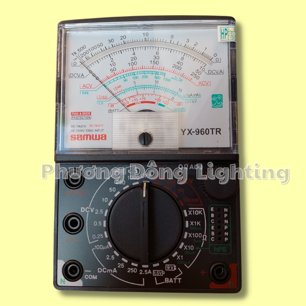 Đồng hồ đo điện vạn năng kim đồng hồ VOM Samwa yx960tr