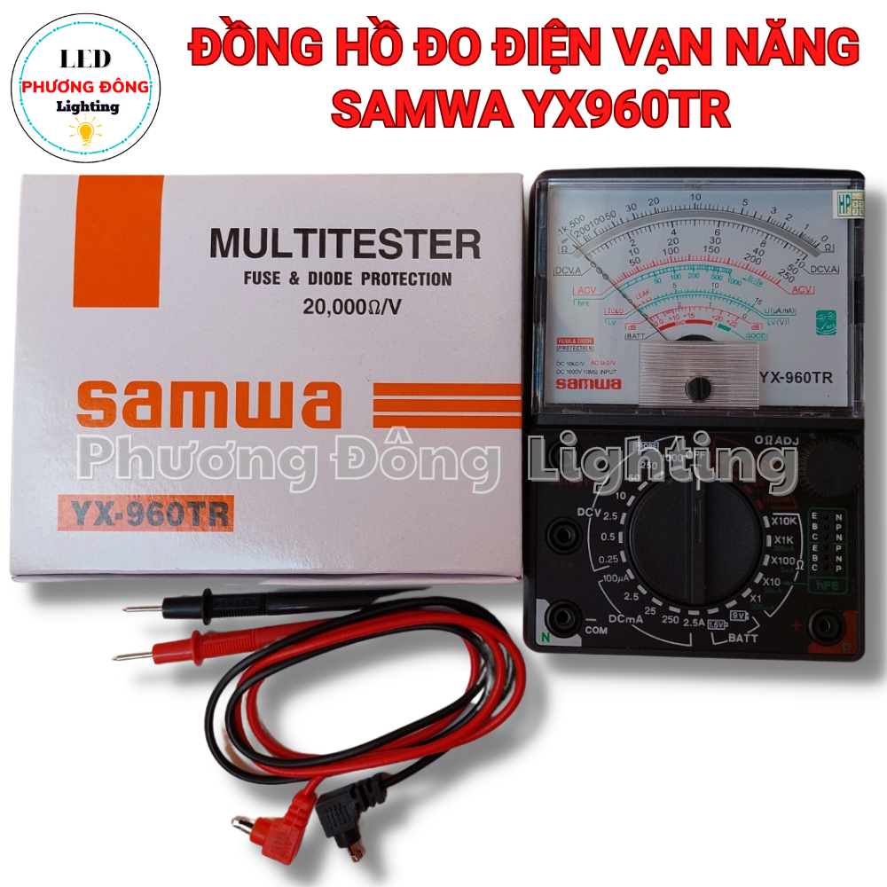 Đồng hồ đo điện vạn năng kim đồng hồ VOM Samwa yx960tr