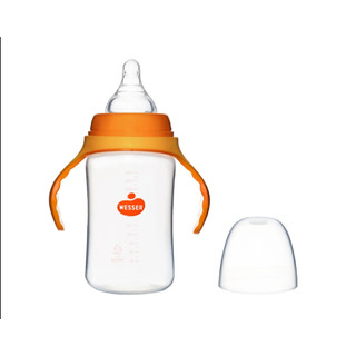 [MẪU MỚI] Bình sữa Wesser (Cổ rộng) 180ml/260ml nhựa PP - BPA FREE