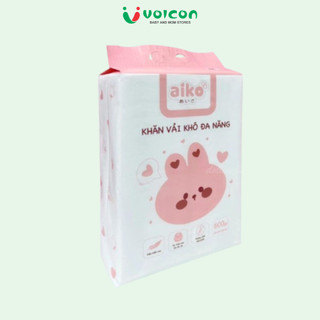 [Bịch Khăn Rút] Khăn Vải Khô Đa Năng Aiko 600g Mềm Mại, An Toàn Cho Bé Dạng Rút KT:(19x20cm)