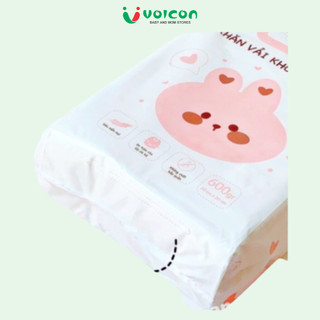 [Bịch Khăn Rút] Khăn Vải Khô Đa Năng Aiko 600g Mềm Mại, An Toàn Cho Bé Dạng Rút KT:(19x20cm)