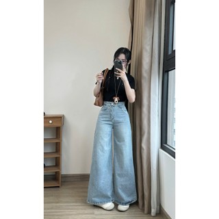 Quần Jean Ống Suông Xanh Nhạt Wash 247store Quanjean9567