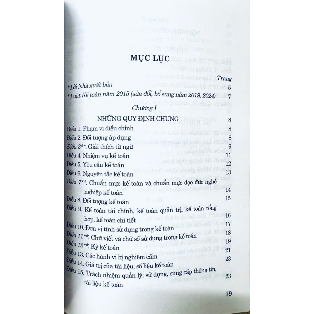 Ảnh Sách - Luật Kế Toán Năm 2015 ( Sửa Đổi, Bổ Sung Năm 2019, 2024) 4