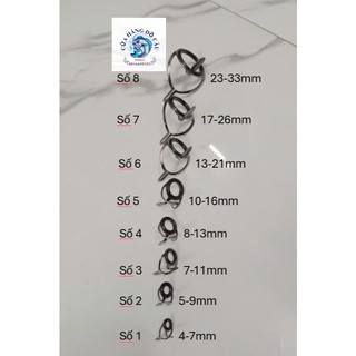 Khoen Cần Câu Cá, Khoen Silic 3 Chân Cao Cấp đủ size sale giá rẻ