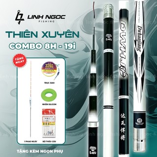 Combo Cần Câu Tay Thuyên Xuyên Thế Hệ IV 8H F1 Bản Đối Trọng Săn Hàng Tải Cá Khủng
