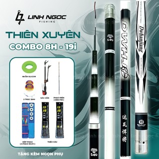 Combo Cần Câu Tay Thuyên Xuyên Thế Hệ IV 8H F1 Bản Đối Trọng Săn Hàng Tải Cá Khủng