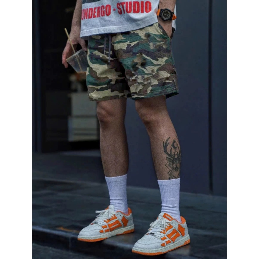Quần Short thun tổ ong CAMO ICVCVNI Unisex Menwear