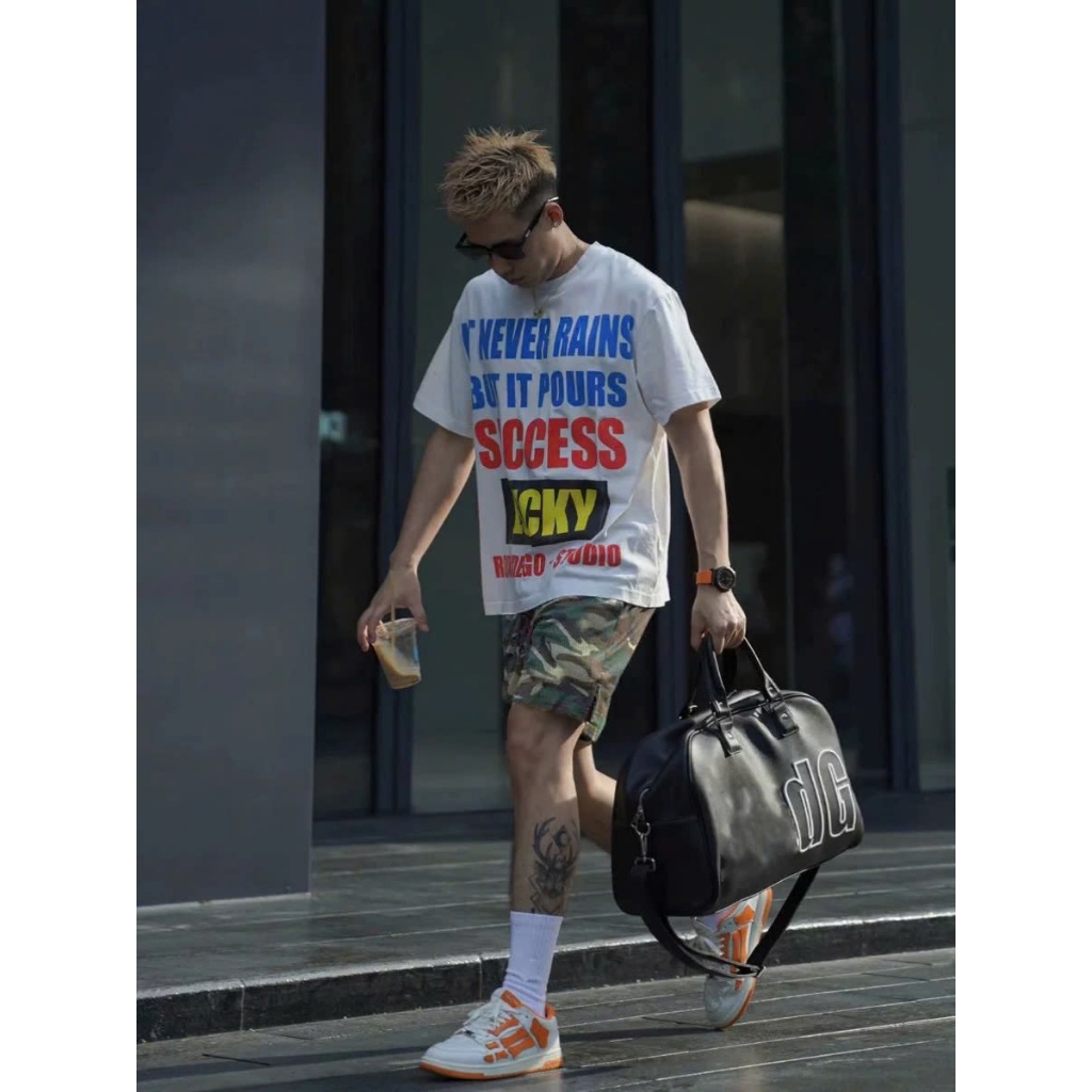 Quần Short thun tổ ong CAMO ICVCVNI Unisex Menwear