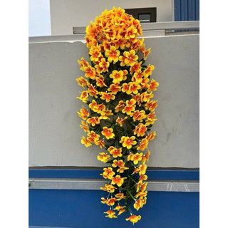 chùm  hoa đỗ quyên_rủ trang trí_hoa giả trang trí ( không kèm giỏ treo )