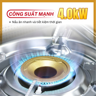 Bếp Gas Mini Cao Cấp Thân Nhôm Alu-m I Van Nam Châm Ngắt Gas An Toàn - Giải Pháp Chống Nổ│Công Suất Mạnh 4.0 kW