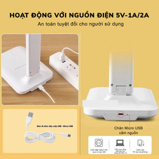 Đèn Học Chống Cận Tiết Kiệm Điện , Combo Đèn Đọc Sách Tích Điện Có Nút Cảm Ứng 3 Chế Độ Ánh Sáng