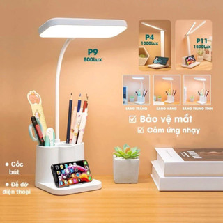 Đèn Học Chống Cận Tiết Kiệm Điện , Combo Đèn Đọc Sách Tích Điện Có Nút Cảm Ứng 3 Chế Độ Ánh Sáng
