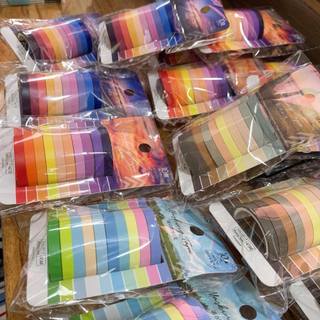 VPP Nhật Bản 🇯🇵 Set 4 / 10 Cuộn Washi Chủ đề Hoa - Chạng vạng- Hoàng Hôn - Buổi Sáng - Ánh Biển♥ Băng keo Giấy Trang Trí