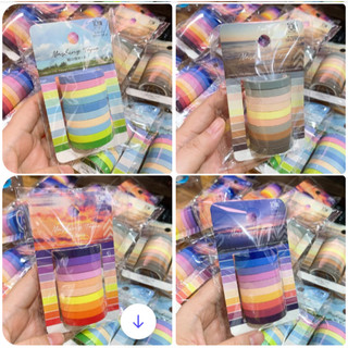 VPP Nhật Bản 🇯🇵 Set 4 / 10 Cuộn Washi Chủ đề Hoa - Chạng vạng- Hoàng Hôn - Buổi Sáng - Ánh Biển♥ Băng keo Giấy Trang Trí