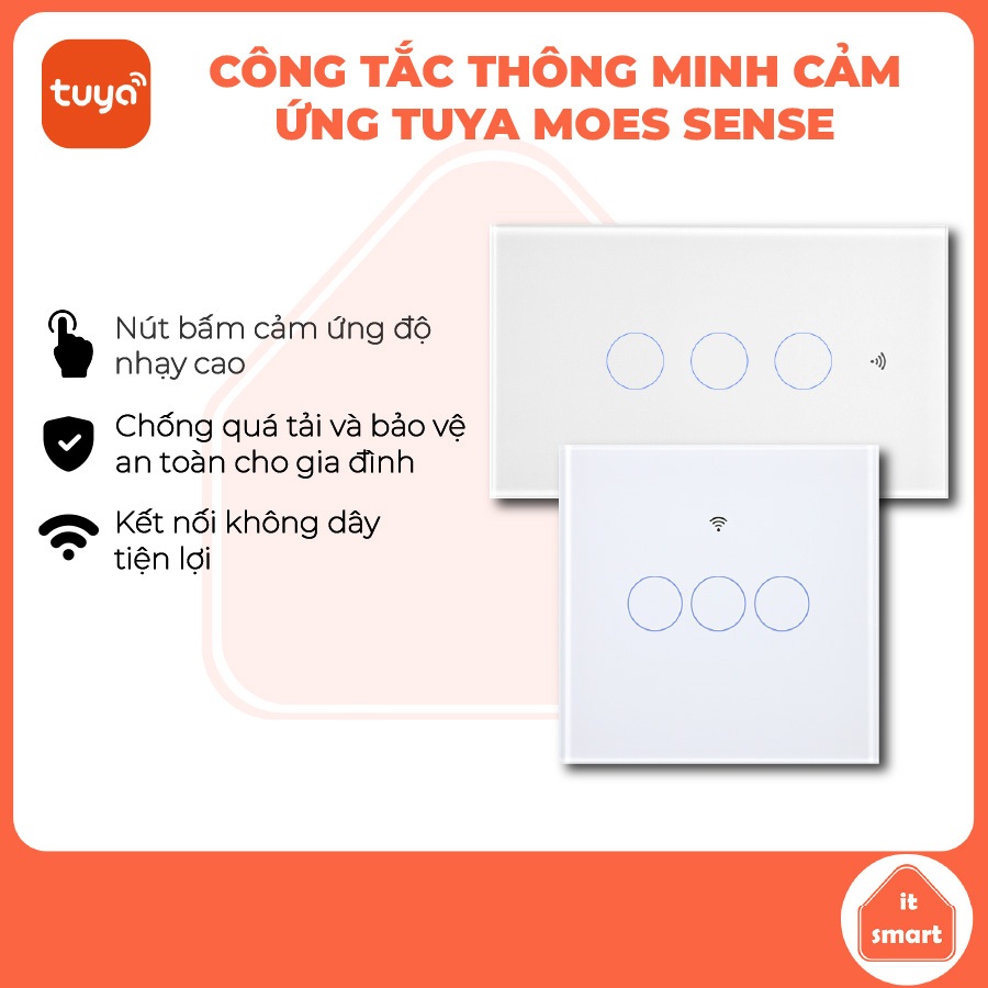 Công tắc thông minh MOES Tuya