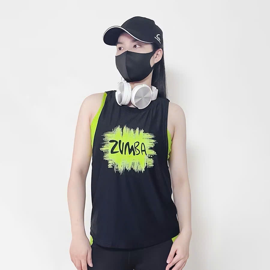 Áo thể thao Gladimax Tanktop Zumba vải lỗ kim dáng rộng thoáng mát, mặc thoải mái...