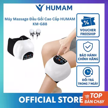 Máy Massage Đầu Gối Thế Hệ Mới KM-G88 | Xung Nhiệt Hồng Ngoại + 20 Tia Laser | Giảm Đau Khớp, Tăng Tuần Hoàn Máu –HUMAM