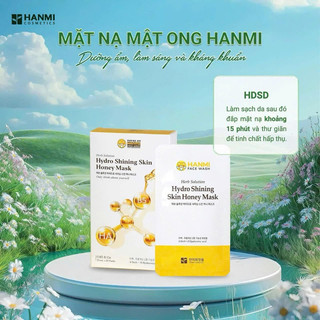 Mặt Nạ Mật Ong Làm Sáng Da Hydro Hanmi (Hộp 10 Miếng)