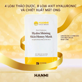 Mặt Nạ Mật Ong Làm Sáng Da Hydro Hanmi (Hộp 10 Miếng)