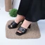 Guốc Cao Gót 7cm Phối Khoá Chữ C Pixie H379