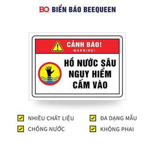 Biển báo HỒ NƯỚC SÂU NGUY HIỂM CẤM VÀO E48