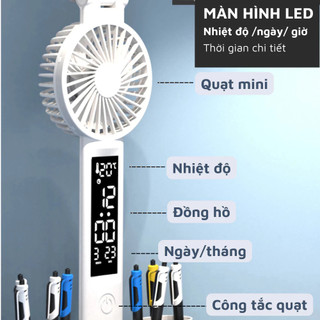 Đèn học tích điện-Đèn bàn LED sạc cho bàn học có chụp đèn có quạt cho bàn học