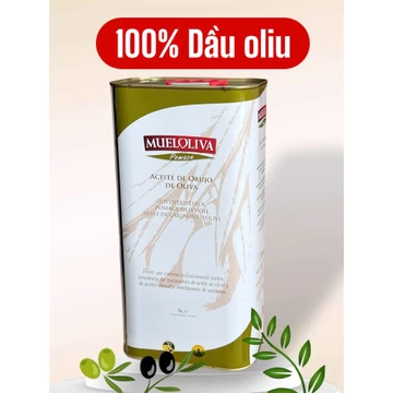 Dầu oliu Pomace Muel Oliva Minh Duyên can 5L - dầu oliu nhập khẩu Tây Ban Nha pomace 5Lit - HSD T8/2028