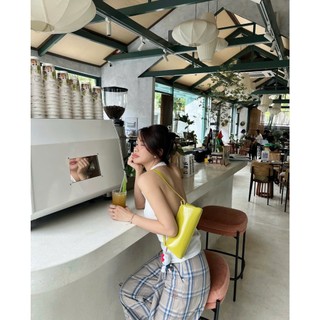 Áo Hở Lưng Cổ Đổ Sang Chảnh Quyến Rũ, Áo Yếm Cổ Đổ Chất Liệu Thun Giấy