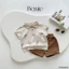 Bộ polo hè họa tiết cây dừa chất vải cotton co giãn mềm mại kèm quần kaki nâu cho bé đi học đi chơi size 9-23kg