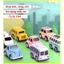 Đồ chơi mô hình xe ô tô kim loại mini chạy cót, tỷ lệ 1:64 an toàn cho bé có thể trang trí, nhiều mẫu mã đa dạng